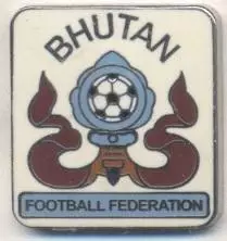 Бутан, федерація футболу №5, ЕМАЛЬ / Bhutan football federation enamel pin badge