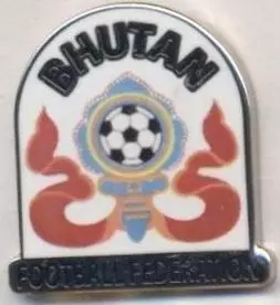 Бутан, федерація футболу №6, ЕМАЛЬ / Bhutan football federation enamel pin badge