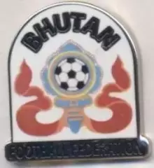 Бутан, федерація футболу №6, ЕМАЛЬ / Bhutan football federation enamel pin badge