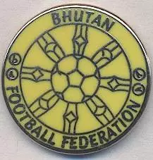 Бутан, федерація футболу №7, ЕМАЛЬ / Bhutan football federation enamel pin badge