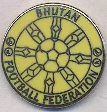 Бутан, федерація футболу №7, ЕМАЛЬ / Bhutan football federation enamel pin badge
