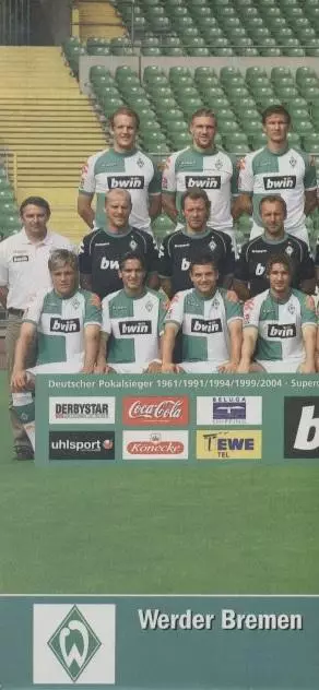 постер А4 футбол Вердер Бремен (Німеччина 2006/SV Werder,Germany football poster