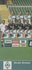 постер А4 футбол Вердер Бремен (Німеччина 2006/SV Werder,Germany football poster
