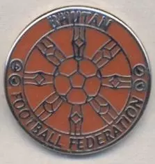 Бутан, федерація футболу №8, ЕМАЛЬ / Bhutan football federation enamel pin badge