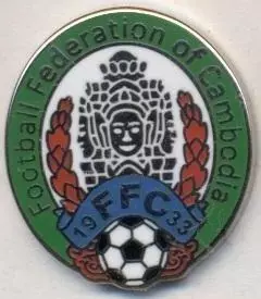 Камбоджа, федерація футболу5 ЕМАЛЬ/Cambodia football federation enamel pin badge