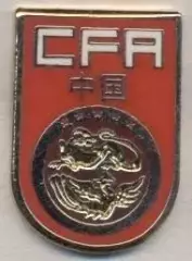 Китай, федерація футболу,№2 ЕМАЛЬ /China PR football federation enamel pin badge