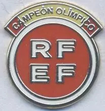 Іспанія (федерація футболу олімп.чемпіон1 ЕМАЛЬ/Spain Olympic champion pin badge