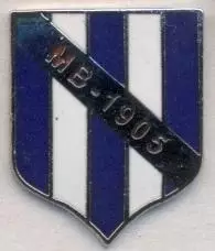 футбольний клуб МБ Мівоавур*(Фарери) ЕМАЛЬ /MB Midvagur,Faroe football pin badge