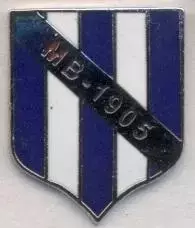 футбольний клуб МБ Мівоавур*(Фарери) ЕМАЛЬ /MB Midvagur,Faroe football pin badge