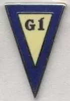 футбольний клуб ГІ Гьота (Фарери) офіц. ЕМАЛЬ /GI Gotu,Faroe football pin badge