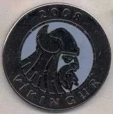 футбол.клуб Вуйчингур*(Фарери)1 ЕМАЛЬ /GI/LIF Vikingur, Faroe football pin badge