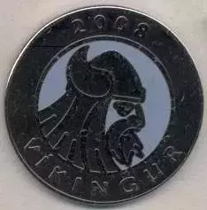 футбол.клуб Вуйчингур*(Фарери)1 ЕМАЛЬ /GI/LIF Vikingur, Faroe football pin badge