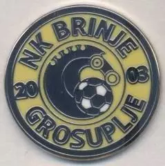 футбол.клуб Бріньє (Словенія) ЕМАЛЬ/Brinje Grosuplje,Slovenia football pin badge
