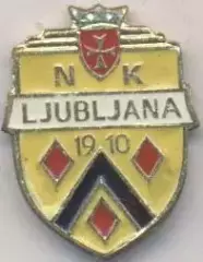 футбол.клуб НК Любляна (Словенія)1 важмет / NK Ljubljana,Slovenia football badge