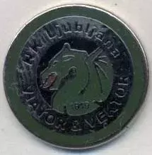 футбол.клуб НК Любляна (Словенія) ЕМАЛЬ/NK Ljubljana,Slovenia football pin badge