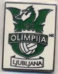 футбол.клуб Олімпія Л.(Словенія)2 ЕМАЛЬ/Olimpija Ljubljana,Slovenia football pin