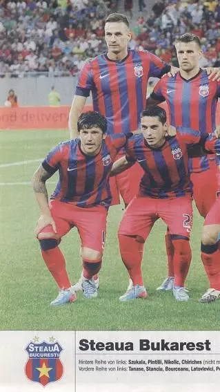 постер А4 футбол Стяуа (Румунія) 2013 / Steaua Bucharest,Romania football poster