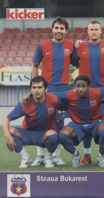 постер А4 футбол Стяуа (Румунія) 2007 / Steaua Bucharest,Romania football poster