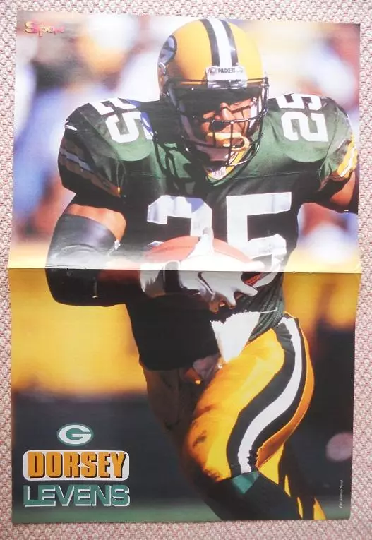 постер А3 американський футбол Dorsey Levens, American football player poster