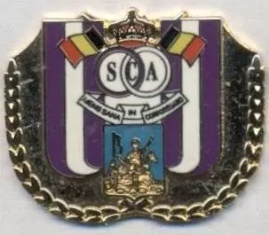 футбол.клуб Андерлехт (Бельгія)2 ЕМАЛЬ/RSC Anderlecht,Belgium football pin badge