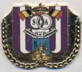 футбол.клуб Андерлехт (Бельгія)2 ЕМАЛЬ/RSC Anderlecht,Belgium football pin badge
