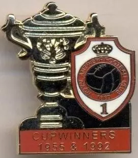 футбол.клуб Антверпен (Бельгія)3 ЕМАЛЬ / Royal Antwerp FC,Belgium football badge
