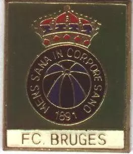 футбольний Клуб Брюгге (Бельгія) важмет / Club Brugge,Belgium football pin badge
