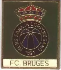 футбольний Клуб Брюгге (Бельгія) важмет / Club Brugge,Belgium football pin badge