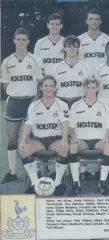 постер А4 футбол Тоттенхем (Англія) 1989/FC Tottenham H.,England football poster