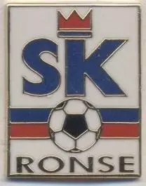футбольний клуб Ронсе (Бельгія) ЕМАЛЬ/SK Ronse,Belgium football enamel pin badge