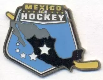 Мексика, федерація хокею,№4 важмет /Mexico ice hockey assn. federation pin badge