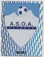 наклейка люмінесц.футбол АСОА Валанс (Франція) /ASOA Valence,France logo sticker