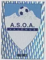 наклейка люмінесц.футбол АСОА Валанс (Франція) /ASOA Valence,France logo sticker
