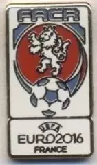 Чехія, федерація футболу,Євро-16 №2, ЕМАЛЬ / Czech football federation pin badge