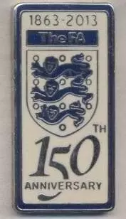 Англія, федерація футболу, ювілей 150, №1 ЕМАЛЬ /England football federation pin