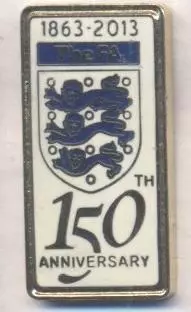 Англія, федерація футболу, ювілей 150, №2 ЕМАЛЬ /England football federation pin