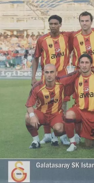постер А4 футбол Галатасарай (Туреччина) 2006/Galatasaray,Turkey football poster