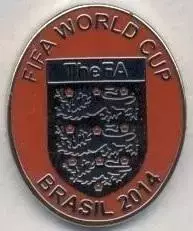 Англія, федерація футболу №7 ЕМАЛЬ / England football assn. federation pin badge
