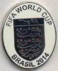 Англія, федерація футболу №8 ЕМАЛЬ / England football assn. federation pin badge