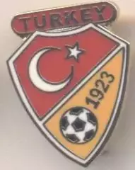 Туреччина, федерація футболу, №1 ЕМАЛЬ / Turkey football federation enamel badge