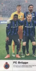 постер А4 футбол Брюгге (Бельгія) 2016 / Club Brugge, Belgium football poster