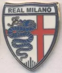футбол.клуб Реал Мілан (Італія ЕМАЛЬ/Real Milano,Italy football enamel pin badge