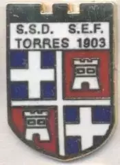 футбольний клуб Торрес Сассарі (Італія)1 ЕМАЛЬ/Torres Sassari,Italy football pin
