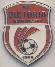 футбол.клуб Вікторія Бр.(Румунія)1 ЕМАЛЬ /Victoria Branesti,Romania football pin
