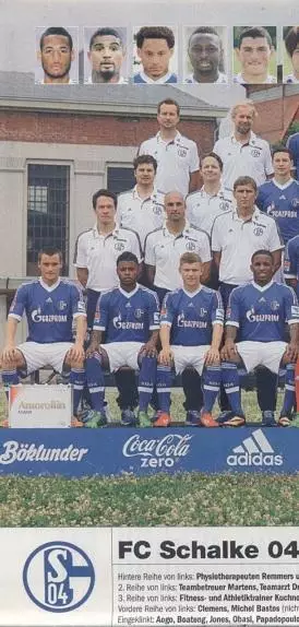 постер А4 футбол Шальке-04 (Німеччина) 2013 / Schalke 04,Germany football poster