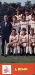 постер А4 футбол Кельн (Німеччина) 1981 / 1.FC Koln, Germany football poster