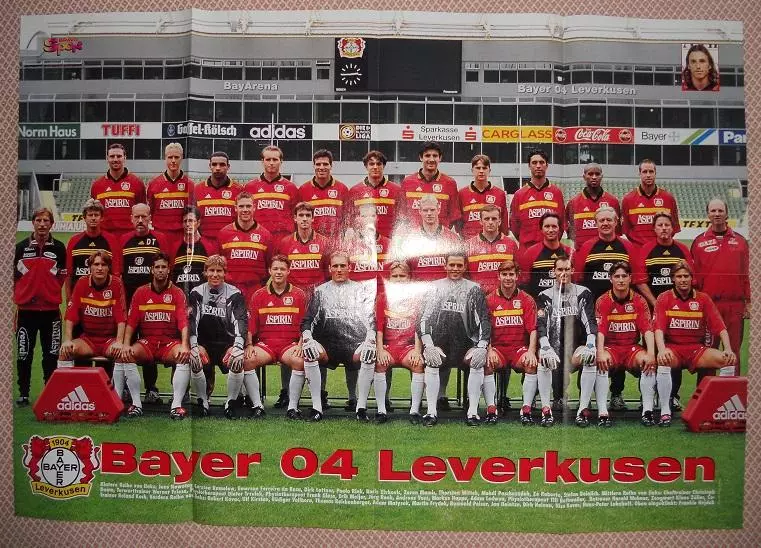 постер А1 футбол Єнс Єреміс (Німеччина/Баєр Л/J.Jeremies,Germany football poster 1