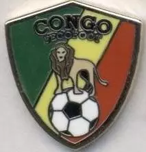 Конго,федерація футболу,№4 ЕМАЛЬ /Rep.Congo football federation enamel pin badge