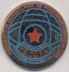ДР Конго,федерація футболу№1 ЕМАЛЬ/DR Congo football federation enamel pin badge