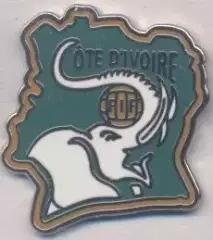Кот д'Івуар,федерація футболу,№7 ЕМАЛЬ/Ivory Coast football federation pin badge